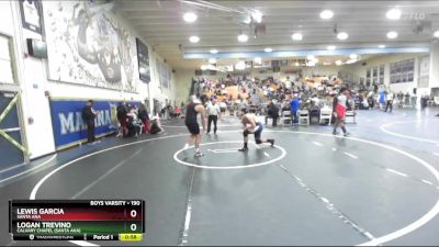 190 lbs Cons. Round 7 - Logan Trevino, Calvary Chapel (Santa Ana) vs Lewis Garcia, Santa Ana