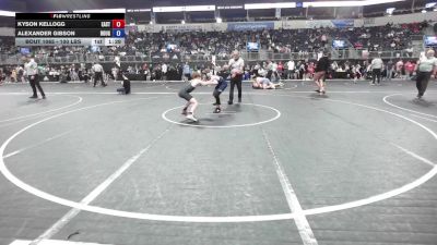 100 lbs Consi Of 8 #2 - Kyson Kellogg, East Kansas Eagles vs Alexander Gibson, Roughnecks Wrestling Club
