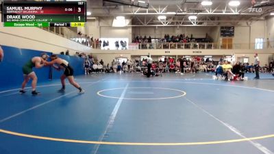 197 lbs Round 4 (6 Team) - Drake Wood, Big Bend Community College vs Samuel Murphy, Northeast Oklahoma