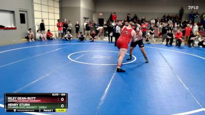 285 lbs Champ. Round 1 - Henry Sturn, Colorado State University - Pueblo vs Riley Dean-Butt, Western Colorado University