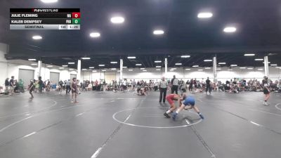 76 lbs Semifinal - Kaleb Dempsey, NOVA WC vs Julie Fleming, Mat Assassins