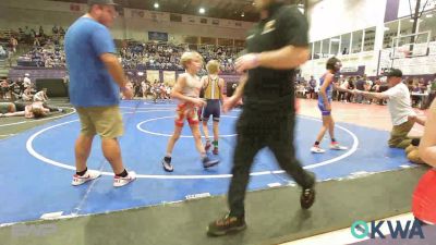55-58 lbs Quarterfinal - Violet Jones, Honey Badgers Wrestling Club vs Christopher Waitkus II, Team Tulsa Wrestling Club