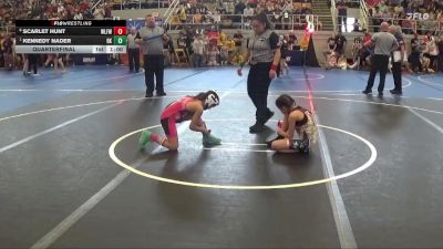 75 lbs Quarterfinal - Kennedy Nader, Rising Kingz vs Scarlet Hunt, Wilmington Ladies Freestyle Wr
