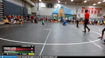 58 lbs Round 2 - William Duty, Eastside Youth Wrestling vs Tanner James, Team Bear Wrestling