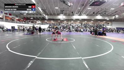 124 lbs Champ. Round 1 - Kylee Slyter, Baker University vs Brooke Zejada, Texas Woman`s University