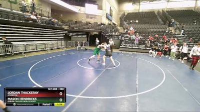 288 lbs Cons. Round 6 - Mason Hendricks, Green Canyon High School vs Jordan Thackeray, Riverton