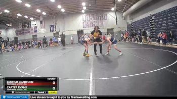 90/95 Round 1 - Cooper Bradford, Team Bear Wrestling vs Carter Evans, Team Bear Wrestling