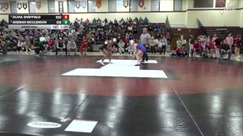 105 lbs Semifinal - Akemah McClendon, Clinton vs Olivia Sheffield, Decorah