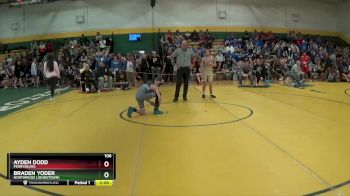 106 lbs Champ. Round 2 - Braden Yoder, Northridge (Johnstown) vs Ayden Dodd, PERRYSBURG