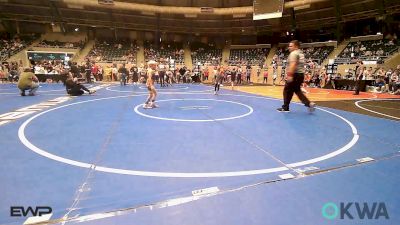 61 lbs Round Of 16 - Legend Ramsey, Del City Little League Wrestling vs Jaxon Ditmore, Team Tulsa Wrestling Club