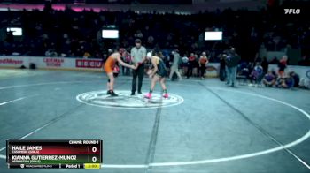 Girls 140 lbs Champ. Round 1 - Kianna Gutierrez-Munoz, Hermiston (Girls) vs Haile James, Cashmere (Girls)