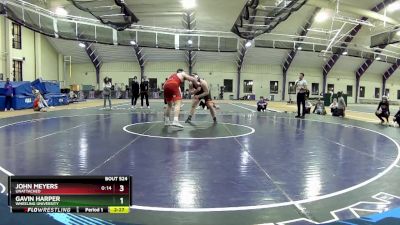 285 lbs 3rd Place Match - Gavin Harper, Wheeling University vs John Meyers, Unattached