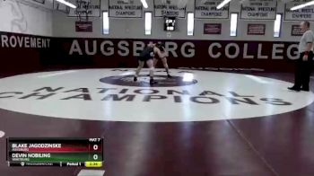 157 lbs Quarterfinal - Blake Jagodzinske, Augsburg vs Devin Nobiling, Wartburg