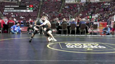 189 lbs Consi 1 - Xavier Stockman, Johnsonburg vs Gavin Boyd, Biglerville