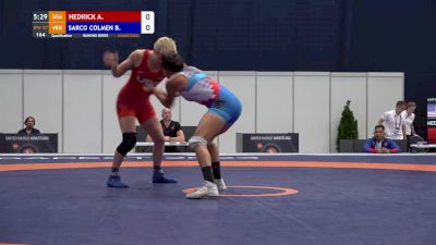 57 kg Qualif - Alex Hedrick, USA vs Betzabeth Sarco Colmenarez, VEN
