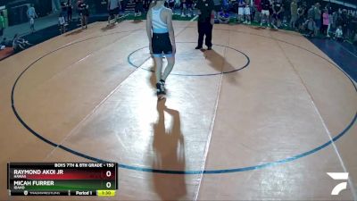 150 lbs Cons. Round 1 - Raymond Akoi Jr, Hawaii vs Micah Furrer, Idaho