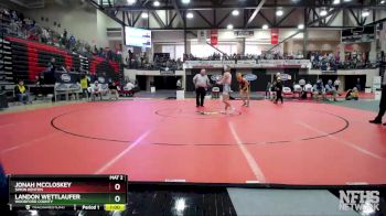 120 lbs Cons. Round 2 - Jonah McCloskey, Simon Kenton vs Landon Wettlaufer, Woodford County