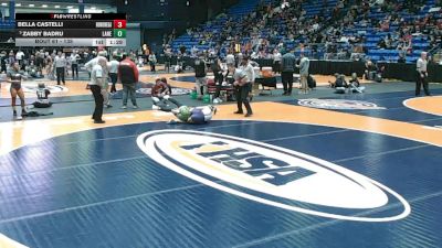 135 lbs Champ. Round 1 - Zabby Badru, Chicago (Lane) vs Bella Castelli, Rockton (Hononegah)