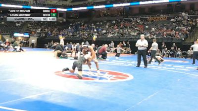 120 Class 3 lbs Quarterfinal - Austin Brown, Hannibal vs Louis Montjoy, Sikeston