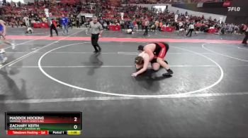 270 lbs Cons. Round 3 - Zachary Keith, Southside Lutheran WC vs Maddox Hocking, Warrior Youth Wrestling