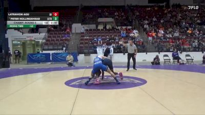 157 lbs Champ. Round 2 - Peter Hollingshead, Luther vs LaTravion Agu, Buena Vista