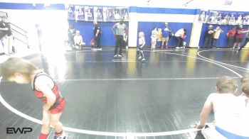 40 lbs Rr Rnd 5 - Asher Gregory, Tulsa Blue T Panthers vs Pyper Patterson, Pawnee Wrestling Club