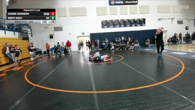 132 lbs Semifinal - Casen Johnson, Thermopolis Middle School vs Britt Asay, Lovell Middle School