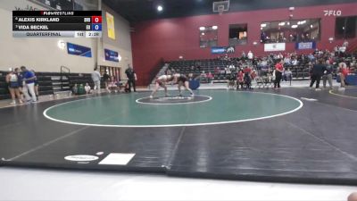 160 lbs Quarterfinal - Vida Beckel, Emmanuel University vs Alexis Kirkland, Southern Virginia
