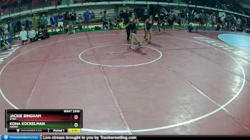 115 lbs Cons. Semi - Jackie Bingham, Utah vs Kona Kockelman, Hawaii