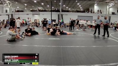 98 lbs Round 1 (8 Team) - Gavin Chunko, Grit Mat Club vs Shelby Tuhari, Team Shutt Bowman