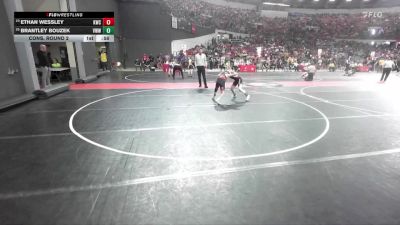 110 lbs Cons. Round 2 - Ethan Wessley, Kimberly Wrestling Club vs Brantley Bouzek, Badger Youth Wrestling