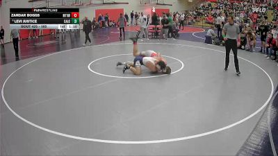 165 lbs Champ. Round 2 - Zandar Boggs, Mountain View vs Levi Justice, Calvary Chapel