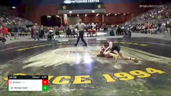 2A-138 lbs 1st Place Match - Wyatt McDermott, Thermopolis vs Gabe Emery, Kemmerer