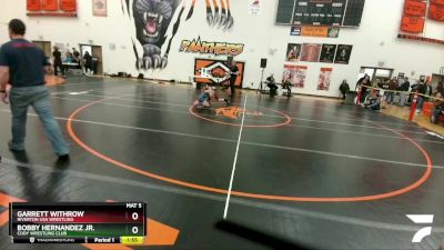 77-83 lbs Round 3 - Garrett Withrow, Riverton USA Wrestling vs Bobby Hernandez Jr., Cody Wrestling Club