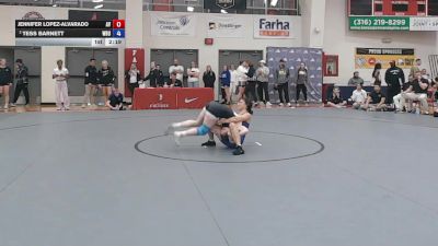 124 lbs Quarterfinal - Jennifer Lopez-Alvarado, Avila vs Tess Barnett, Wayland Baptist University