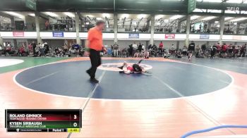 57-62 lbs Round 5 - Kysen Sirbaugh, Taylorville Wrestling Club vs Roland Gimnick, Team Nazar Training Center