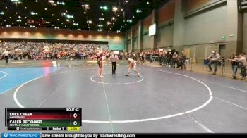 113 lbs Champ. Round 1 - Caleb Beckhart, Central Valley (Ceres) vs Luke Cheek, Harrisburg