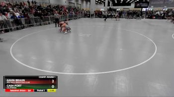 132 lbs Champ. Round 1 - Cash Port, California vs Gavin Braun, Mat Pack Wrestling Club