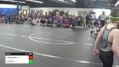 55 lbs Semifinal - Jase Degenkolb, Wwv vs Axel Wright, Barnesville