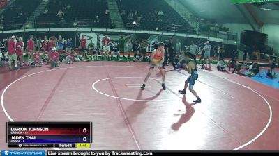 112 lbs Placement Matches (8 Team) - Darion Johnson, Oregon vs Jaden Thai, Hawaii