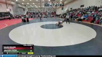 98 Boys Cons. Round 3 - Graysen Crites, Betterman Elite Wrestling vs Kaleb Grauer, Brush High School