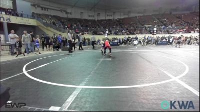 64 lbs Final - Lamario Ramsey, Midwest City Bombers Youth Wrestling Club vs Baker Schubert, Chandler Takedown Club
