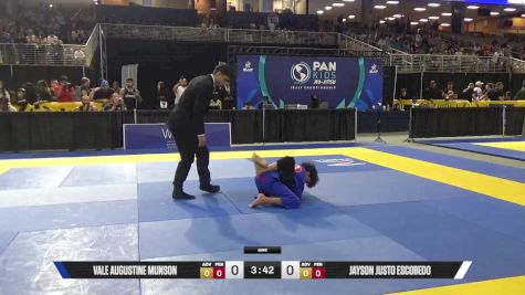 Jayson Justo Escobedo vs Vale Augustine Munson 2025 Pan Kids Jiu-Jitsu IBJJF Championship