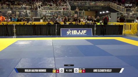 Nailah Aaliyah Monroe vs Aine Elizabeth Kelly 2025 Pan Kids Jiu-Jitsu IBJJF Championship