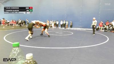 157 lbs Quarterfinal - Colin Cummings, Shawnee Mission Northwest vs Cannon Klukvin, Olathe Northwest