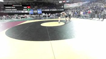 Boys 1B/2B 157 Cons. Semi - Hudson Somes, Northwest Christian (Colbert) vs Zander Peck, Rainier