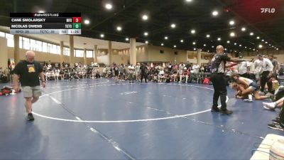 138 lbs Quarters & 3rd Wb (32 Team) - Nicolas Owens, The Colliseum Training Center vs Cane Smolarsky, Morris Fitness Dynasty