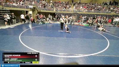 78 lbs Cons. Round 3 - Gage Lindsey, Iron Co Wrestling Academy vs Kooper Monroe, Millard