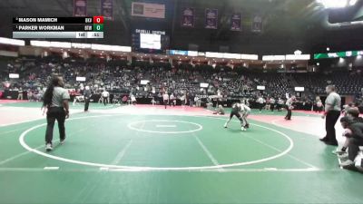 102 lbs 1st Place Match - Parker Workman, BTWA vs Mason Mamich, BKV1
