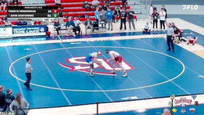 197 lbs Semifinal - John Santowski, Washington & Lee vs Tradyn Henderson, Southern Virginia